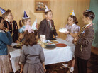 Happy Birthday: Cake, candles and cone-shaped hats make regular appearances at birthday parties. What gives? Happy Birthday: Cake, candles and cone-shaped hats make regular appearances at birthday parties. What gives?