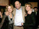 Actor James Gandolfini has died while on a trip to Italy. He's seen here with Sopranos co-stars Edie Falco, left, and Lorraine Bracco. Actor James Gandolfini has died while on a trip to Italy. He's seen here with Sopranos co-stars Edie Falco, left, and Lorraine Bracco.