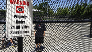 More than 30 parks in Elk Grove are under constant video surveillance, including this skate park at the city's Wackford Community Center.