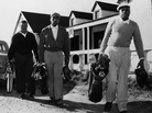 Three men are denied access to a golf course in Columbus, Ohio, in January 1956. Blacks were regularly denied access to golf courses. Three men are denied access to a golf course in Columbus, Ohio, in January 1956. Blacks were regularly denied access to golf courses.