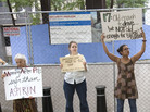 Protesters picket in front of the Jacob K. Javits Federal Building in New York City in 2006 for the removal of an age limit on the morning-after pill. Protesters picket in front of the Jacob K. Javits Federal Building in New York City in 2006 for the removal of an age limit on the morning-after pill.