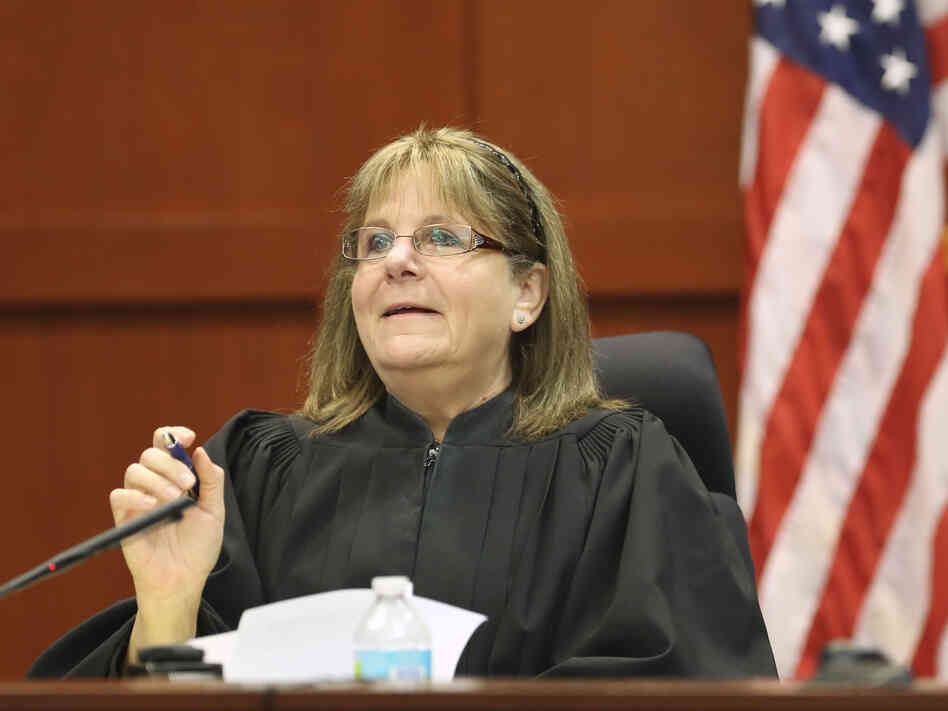 Judge Debra Nelson addresses concerns from the state and defense during a pretrial hearing on Friday. Judge Debra Nelson addresses concerns from the state and defense during a pretrial hearing on Friday.