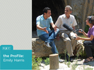 NPR International Correspondent Emily Harris in the West Bank interviewing Palestinian villagers about land and water issues. NPR International Correspondent Emily Harris in the West Bank interviewing Palestinian villagers about land and water issues.