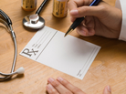 How does the doctor decide what to write on the prescription pad? How does the doctor decide what to write on the prescription pad?