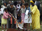 When Barack Obama was a U.S. senator in 2006, he visited Kenya, the homeland of his father. He's shown here planting a tree with Wangari Maathai, a Kenyan who won the Nobel Peace Prize. He is not stopping in Kenya on his current African tour, however, a decision that has upset many Kenyans. When Barack Obama was a U.S. senator in 2006, he visited Kenya, the homeland of his father. He's shown here planting a tree with Wangari Maathai, a Kenyan who won the Nobel Peace Prize. He is not stopping in Kenya on his current African tour, however, a decision that has upset many Kenyans.