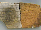 An ancient tablet contains records written in Linear B — a script that was discovered in the 19th century and remained undeciphered for decades. An ancient tablet contains records written in Linear B — a script that was discovered in the 19th century and remained undeciphered for decades.