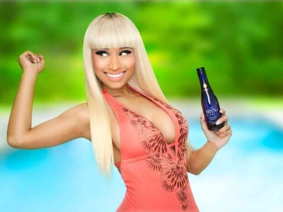 Nicki Minaj is part owner of the coconut moscato brand MYX. Nicki Minaj is part owner of the coconut moscato brand MYX.