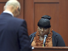 Witness Rachel Jeantel continues her testimony to defense attorney Don West during the trial of George Zimmerman on Thursday. Witness Rachel Jeantel continues her testimony to defense attorney Don West during the trial of George Zimmerman on Thursday.