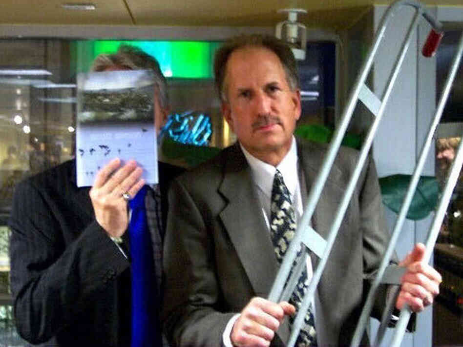 Jim Nayder, host of the The Annoying Music Show and Magnificent Obession, died this week. Weekend Edition Saturday host Scott Simon, left, remembers his good friend. Jim Nayder, host of the The Annoying Music Show and Magnificent Obession, died this week. Weekend Edition Saturday host Scott Simon, left, remembers his good friend.