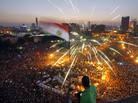 Egyptians gather in Tahrir Square during a demonstration against President Mohammed Morsi in Cairo on Sunday. Hundreds of thousands of Morsi opponents poured out onto the streets across much of Egypt, launching an all-out push to force him from office on the first anniversary of his inauguration. Egyptians gather in Tahrir Square during a demonstration against President Mohammed Morsi in Cairo on Sunday. Hundreds of thousands of Morsi opponents poured out onto the streets across much of Egypt, launching an all-out push to force him from office on the first anniversary of his inauguration.