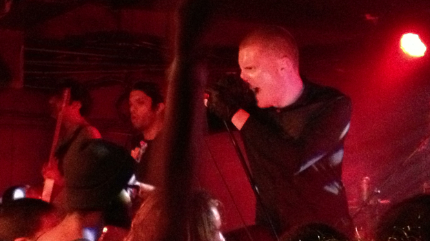 Deafheaven's George Clarke at the Rock and Roll Hotel in Washington, DC (Bob )