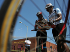 Members of Black Women Bike: DC consult a map while on the road at an event in June 2011. Members of Black Women Bike: DC consult a map while on the road at an event in June 2011.
