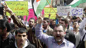 Jordanian protesters chant slogans against corruption during a March 15 anti-government demonstration in Amman. Jordanians have held Arab Spring-inspired protests since 2011, demanding political reforms and anti-corruption measures. The protests have been peaceful.