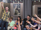 Houseguest Judd makes a toast during the season premiere of Big Brother. Houseguest Judd makes a toast during the season premiere of Big Brother.