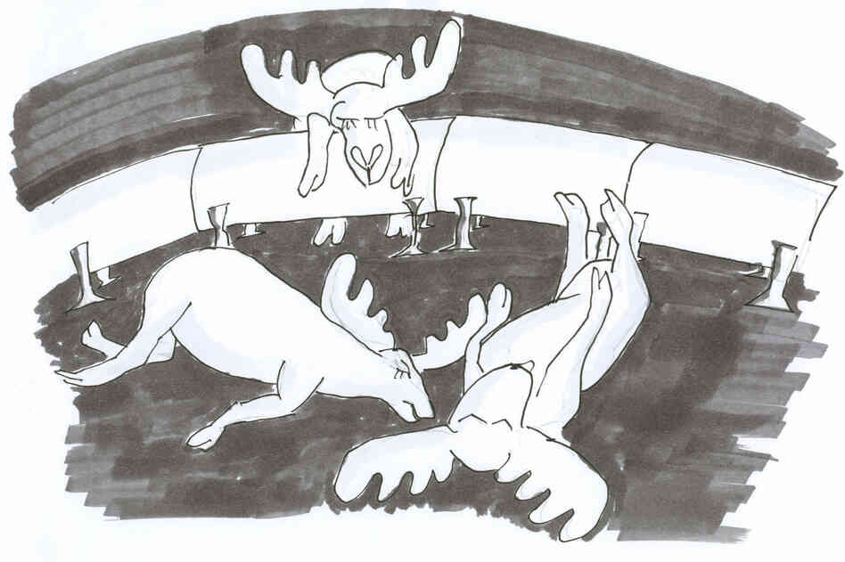 Dead caribou. Dead caribou.