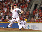 Homer Bailey of the Cincinnati Reds during the no-hitter he pitched Tuesday. Homer Bailey of the Cincinnati Reds during the no-hitter he pitched Tuesday.