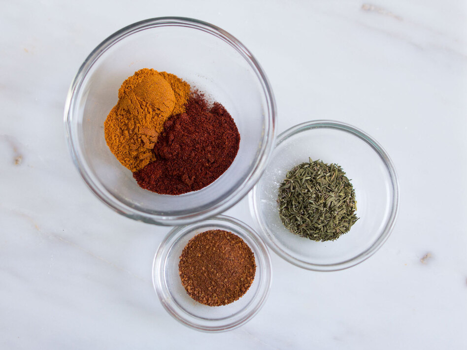 The spices were created by analyzing recipes and correlating ingredients with census data.