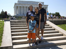 Kara, Michael, Mikaila and Cameron Milton of Greensboro, N.C., pose for a portrait near the Lincoln Memorial on June 21, after reading the Declaration of Independence for Morning Edition. Kara, Michael, Mikaila and Cameron Milton of Greensboro, N.C., pose for a portrait near the Lincoln Memorial on June 21, after reading the Declaration of Independence for Morning Edition.
