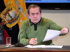 A covert microphone was found in the office of the Ecuadorean ambassador in London, Minister of Foreign Affairs Ricardo Patiño announced during a news conference in Quito. A covert microphone was found in the office of the Ecuadorean ambassador in London, Minister of Foreign Affairs Ricardo Patiño announced during a news conference in Quito.