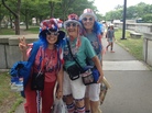 Mary Ann Rollings (from left), Gloria Kelley and Linda Lee Stacy were bursting in red, white and blue as they turned out to hear their beloved Boston Pops. Mary Ann Rollings (from left), Gloria Kelley and Linda Lee Stacy were bursting in red, white and blue as they turned out to hear their beloved Boston Pops.