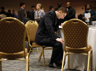 The scene at a career fair in New York City last October. The scene at a career fair in New York City last October.