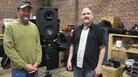 Fulcrum Acoustic engineer Rich Frembes (left) and founder Dave Gunness pose in their workshop. The company produces more than 2,000 speakers a year, often testing and tweaking the units obsessively to meet each client's specific needs. Fulcrum Acoustic engineer Rich Frembes (left) and founder Dave Gunness pose in their workshop. The company produces more than 2,000 speakers a year, often testing and tweaking the units obsessively to meet each client's specific needs.