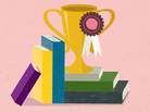 Illustration: A trophy sits on a pile of books. Illustration: A trophy sits on a pile of books.