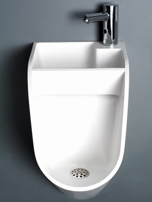 The Stand sink-urinal sells for about $590. The Stand sink-urinal sells for about $590.