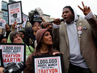 Thousands of people gathered in Manhattan's Union Square in March 2012 to call for an arrest in the shooting death of Trayvon Martin. Similar rallies were held all over the country. Thousands of people gathered in Manhattan's Union Square in March 2012 to call for an arrest in the shooting death of Trayvon Martin. Similar rallies were held all over the country.
