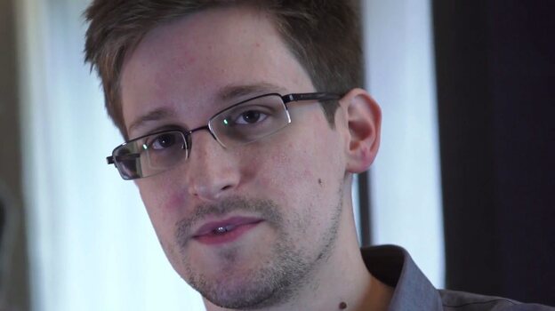 Edward Snowden, seen during a video interview with The Guardian. (EPA /LANDOV)