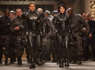 Charlie Hunnam and Rinko Kikuchi are the human co-pilots who mind-meld to control the giant Jaegers — massive robots engineered to fight rampaging sea monsters — in Pacific Rim, a kaiju-film homage from director Guillermo del Toro. Charlie Hunnam and Rinko Kikuchi are the human co-pilots who mind-meld to control the giant Jaegers — massive robots engineered to fight rampaging sea monsters — in Pacific Rim, a kaiju-film homage from director Guillermo del Toro.