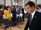Sen. Marco Rubio, R-Fla., walks toward the stage as he is introduced at a Faith and Freedom Coalition conference in June. Sen. Marco Rubio, R-Fla., walks toward the stage as he is introduced at a Faith and Freedom Coalition conference in June.