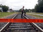 Do not cross: Crime scene tape blocks access to part of Lac-Mégantic, Quebec, where a train derailed and exploded on Saturday. Do not cross: Crime scene tape blocks access to part of Lac-Mégantic, Quebec, where a train derailed and exploded on Saturday.