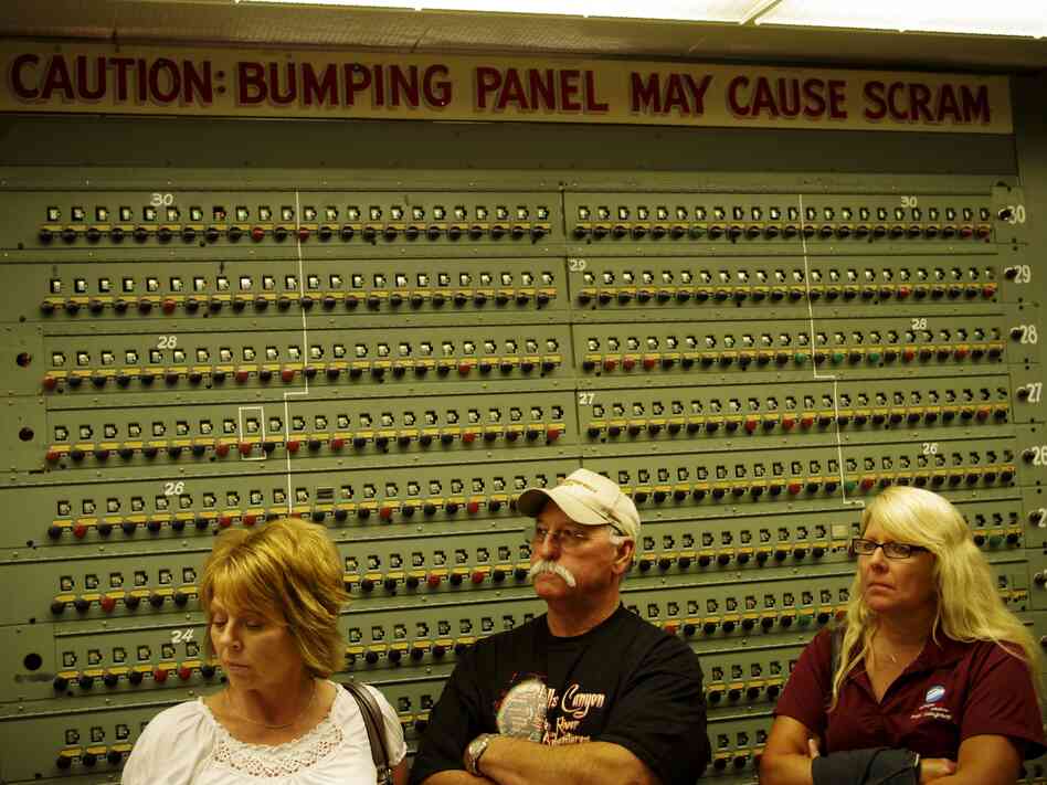 Take a tour of the Hanford site, a nuclear production complex in Richland, Wash., and you'll see the hundreds of mechanical water pressure gauges wired to the process tubes inside the core. Tour guide Paul Vinther warns that bumping these gauges could throw off the readings enough to trigger a an emergency shutdown of the reactor. Take a tour of the Hanford site, a nuclear production complex in Richland, Wash., and you'll see the hundreds of mechanical water pressure gauges wired to the process tubes inside the core. Tour guide Paul Vinther warns that bumping these gauges could throw off the readings enough to trigger a an emergency shutdown of the reactor.