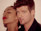 A still from the video for Robin Thicke's song "Blurred Lines," directed by Diane Martel. A still from the video for Robin Thicke's song "Blurred Lines," directed by Diane Martel.