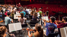 Conductor Valery Gergiev leads the National Youth Orchestra through its first rehearsal with the maestro, at Purchase College outside New York City. Conductor Valery Gergiev leads the National Youth Orchestra through its first rehearsal with the maestro, at Purchase College outside New York City.