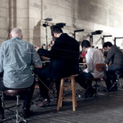 So Percussion, Eli Keszler and the piano wires of Archway. So Percussion, Eli Keszler and the piano wires of Archway.