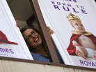 A worker of a games company poses with placards depicting a "royal baby" near the St. Mary's Hospital Lindo Wing in London on Thursday. While Buckingham Palace has been mum on the subject, Saturday was rumored to be the official due date for the child who will become the third in line to the British throne. A worker of a games company poses with placards depicting a "royal baby" near the St. Mary's Hospital Lindo Wing in London on Thursday. While Buckingham Palace has been mum on the subject, Saturday was rumored to be the official due date for the child who will become the third in line to the British throne.