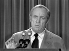 Leonard Garment, acting White House Counsel, briefs the media at the White House on President Nixon's statement about the Watergate affair in 1973. Leonard Garment, acting White House Counsel, briefs the media at the White House on President Nixon's statement about the Watergate affair in 1973.