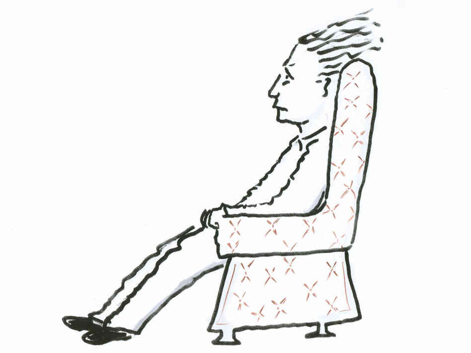 Man in Chair, setting #2. Man in Chair, setting #2.