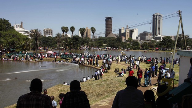 Crompton's novel begins in Nairobi's Uhuru Park. (AP)