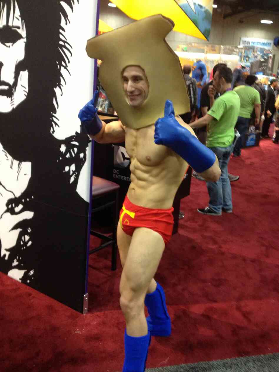 Powdered Toast Man on the floor. Would we lie to you? Powdered Toast Man on the floor. Would we lie to you?
