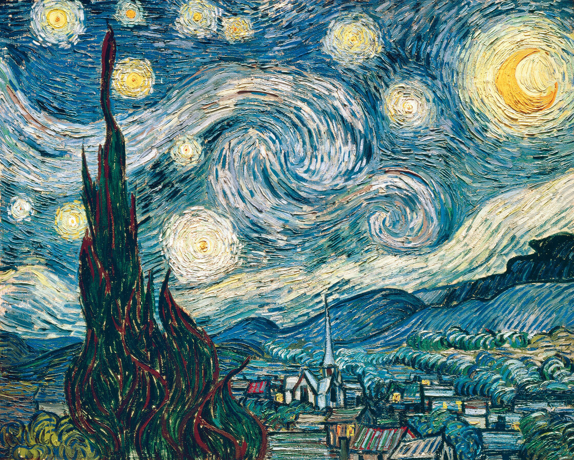 Starry Night by Vincent van Gogh, 1889