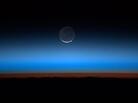The moon, seen from the International Space Station, on July 31. The moon, seen from the International Space Station, on July 31.