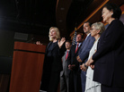 Sen. Kirsten Gillibrand speaks to reporters Tuesday. With her Sens. Rand Paul, R-Ky., Richard Blumenthal, D-Conn., Ted Cruz, R-Texas, Barbara Boxer, D-Calif. and Mazie Hirono, D-Hawaii, all of whom have endorsed her bill on military sexual assault. Sen. Kirsten Gillibrand speaks to reporters Tuesday. With her Sens. Rand Paul, R-Ky., Richard Blumenthal, D-Conn., Ted Cruz, R-Texas, Barbara Boxer, D-Calif. and Mazie Hirono, D-Hawaii, all of whom have endorsed her bill on military sexual assault.