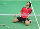 Happier Times: Badminton players Issara Bodin, right, and Jongjit Maneepong of Thailand celebrate after defeating Korean badminton players Ko Sung Hyun and Yoo Yeon Seong at the Yonex-Sunrise India Open 2012 in New Delhi on in April of 2012. Happier Times: Badminton players Issara Bodin, right, and Jongjit Maneepong of Thailand celebrate after defeating Korean badminton players Ko Sung Hyun and Yoo Yeon Seong at the Yonex-Sunrise India Open 2012 in New Delhi on in April of 2012.