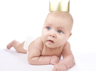 Baby with crown. Not actual royal baby. Baby with crown. Not actual royal baby.