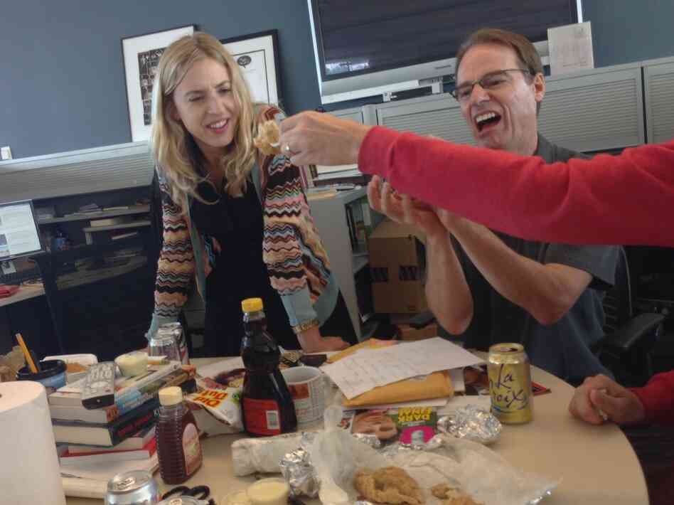 That arm just came down from the sky and offered us Gravy Bread. That arm just came down from the sky and offered us Gravy Bread.
