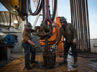 Workers line up pipe while drilling for oil outside Watford City, N.D. While the energy sector has been strong, millions of Americans have been out of work since the recession ended. Workers line up pipe while drilling for oil outside Watford City, N.D. While the energy sector has been strong, millions of Americans have been out of work since the recession ended.