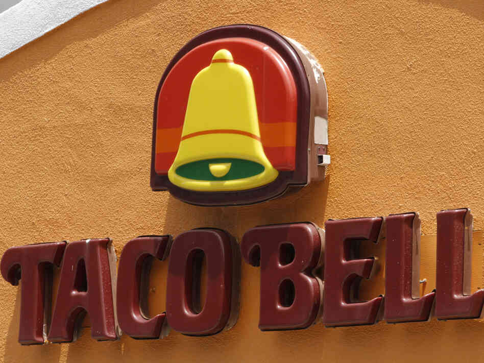 A Taco Bell sign A Taco Bell sign